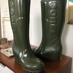 SOREL Joan Wedge Rain Boot size 8